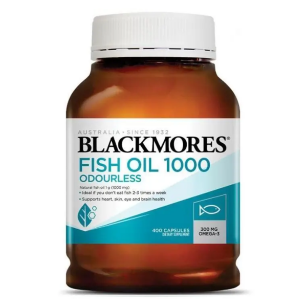 Blackmores Odourless Fish Oil 1000mg 無腥味深海魚油 (400粒)